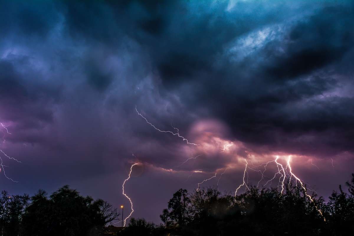 A stormy sky