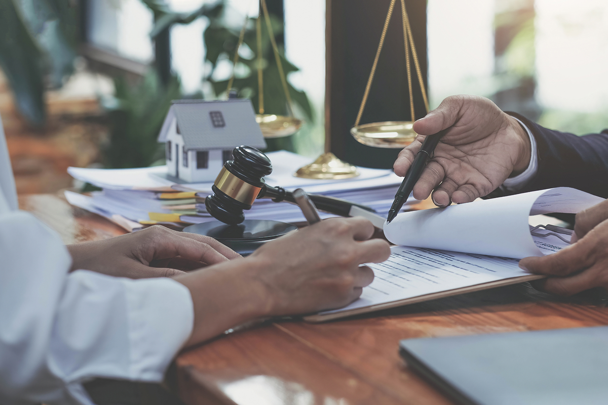 Two home insurance lawyers working together