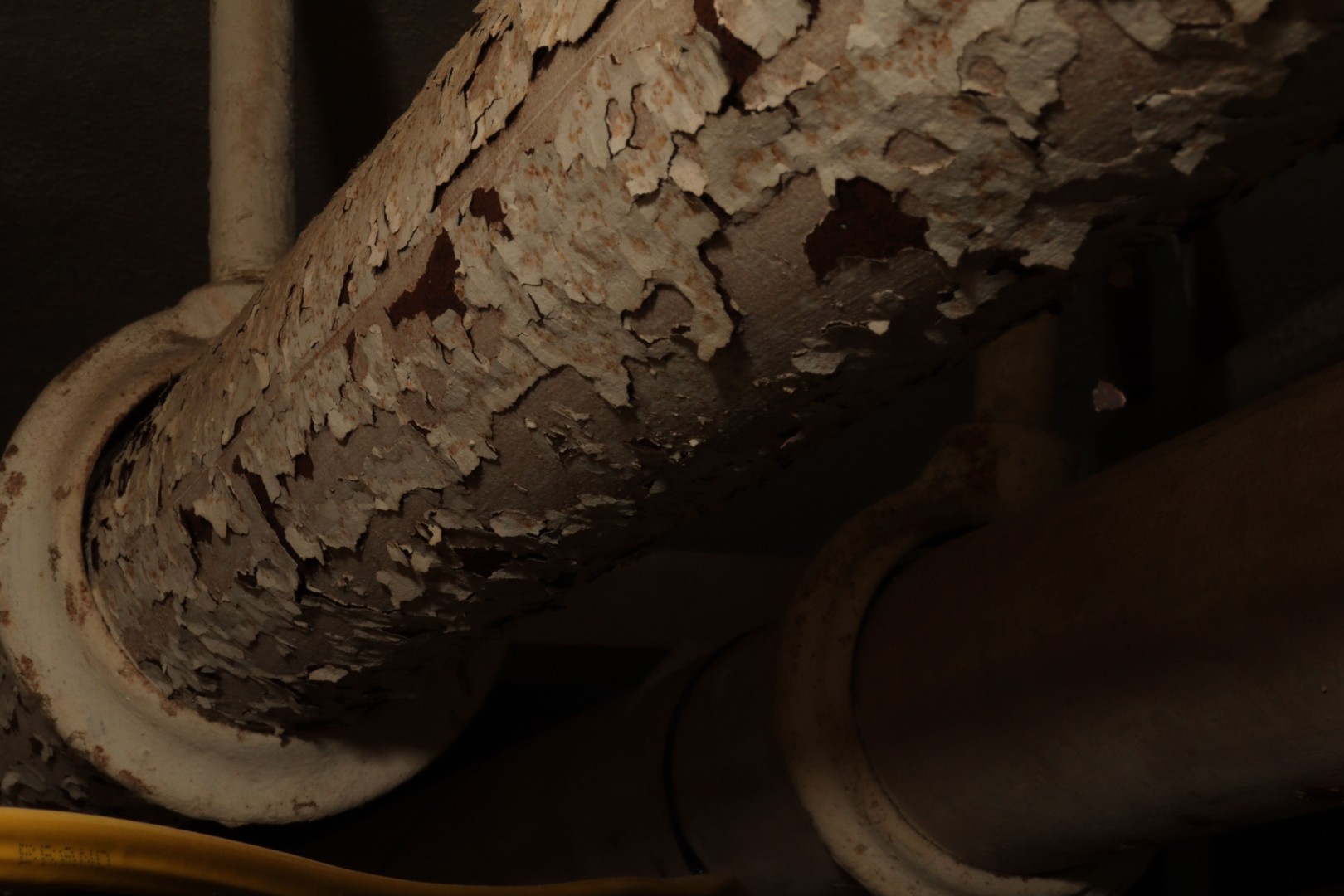 An old, rusty pipe